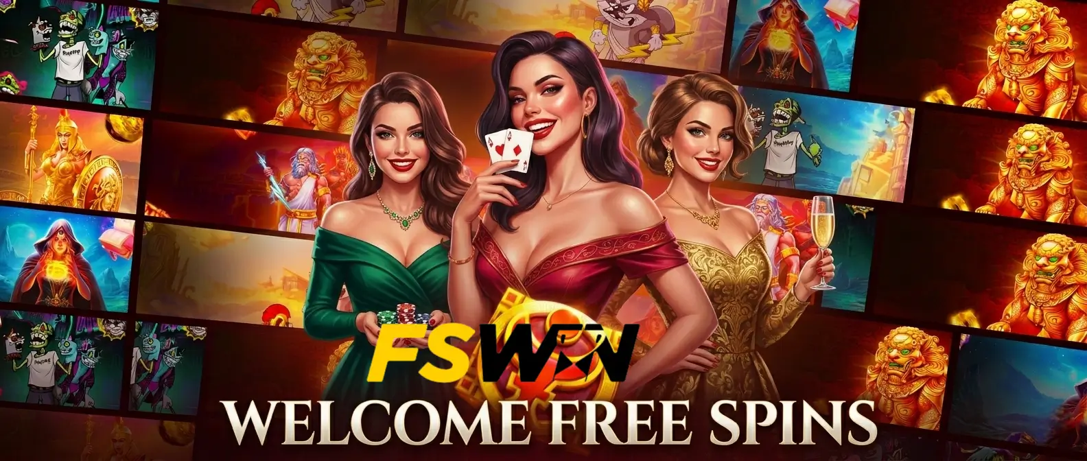 Fswin welcome free spins banner
