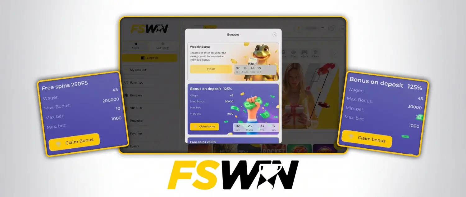 How to claim the FSWin first deposit bonus this season